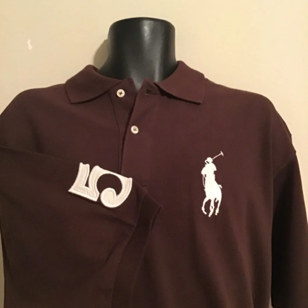 🔥🔥polo Ralph Lauren size XXL mint condition, brown  polo - Picture 2 of 4